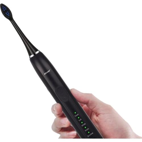 AZ-4 Pro 5 Modes Sonic Electric New Toothbrush with 3pc Toothbrush Heads Battery Power No Rechargeable Tooth Brush for Adults