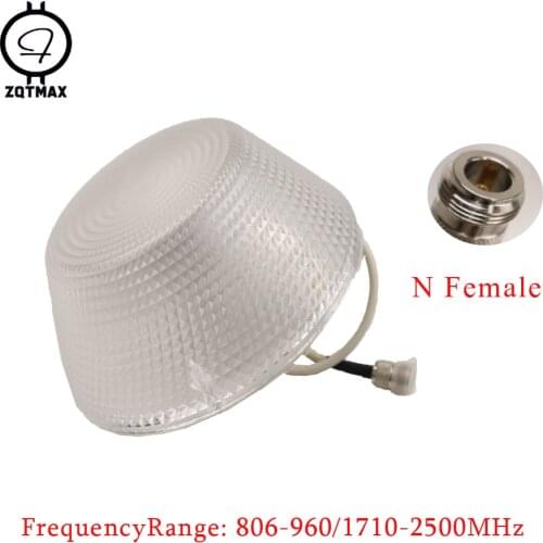 ZQTMAX omnidirectional Ceiling Antenna for GSM WCDMA CDMA DCS PCS 2g 3g 4g Signal Booster Repeater N Female