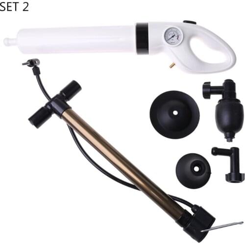 High Pressure Pump Cleaner Dredge Toilet Plunger Air Drain Blaster Sink Pipe Clogged Remover Bathroom Pipe Bathtub