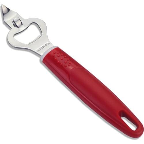 High quality green ABS handle with Stainless Steel multifunction opener bottle opener beer opener can opener