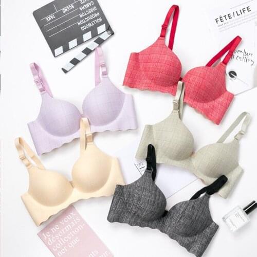 Sexy Breathable Bras For Women Solid Color Deep V Push Up Bra Wire Free Lingerie Seamless Sexy Comfortable Bralette