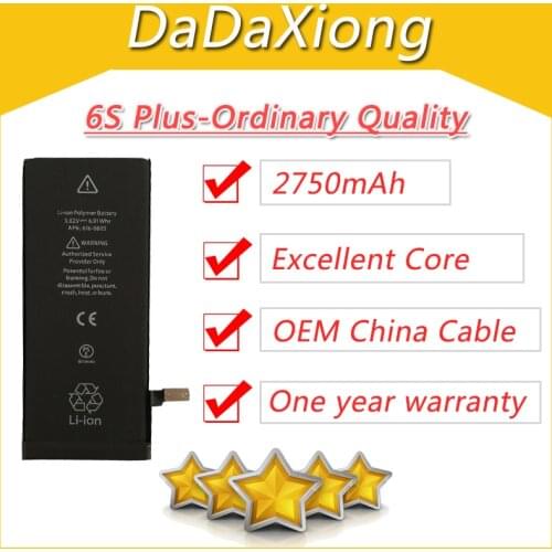 10pcs/lot Excellent Core USA Protection board for iPhone 6S Plus 2750mAh Genuine zero cycle replacement repair parts 6S Plus-A