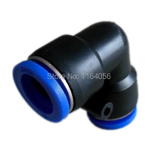 10pcs 10mm ID Pneumatic Connectors Push in Elbow Fitting Equal L