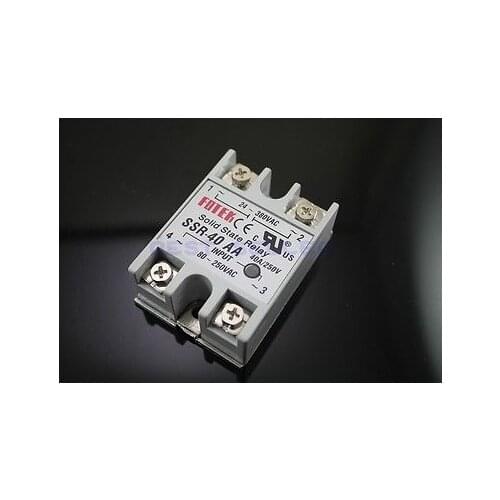 10pcs Solid State Relay SSR-40 AA AC-AC 40A/250V 80-250VAC/24-380VAC