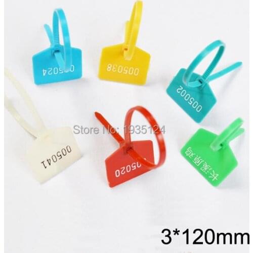 100pcs nylon label cable ties 3*120mm self-locking mark tags cable tie identification Mark Signs ties