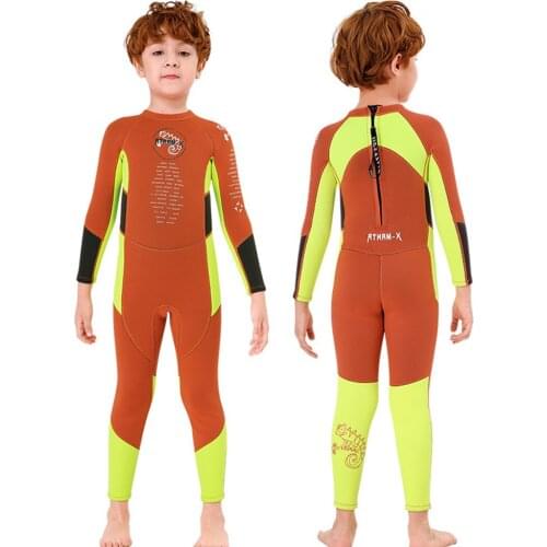 2.5MM Wetsuit Neoprene Boy Surf Children Rash Guards Swimming Windsurf Scuba Diving Kitesurf Kids Clothes Bathing Suit Swimsuit