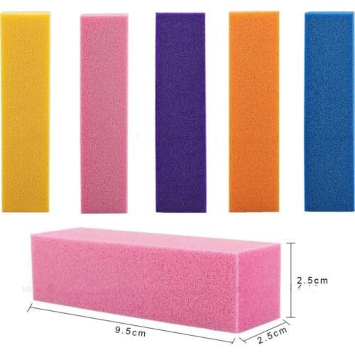 5pcs Nail Buffers File For Nail Art UV Gel File Block Polish Manicure Pedicure Sanding Nail Polish Colorful Nail Art Tool#TF29