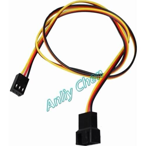 500 Pieces LOT 12V 3Pin Male to 3Pin Female Fan Power Extension Cable Wire