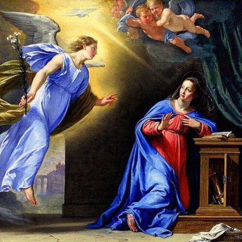 5D DIY Diamond Painting Angles Religion Icons Diamond Embroidery Picture of Resin Cross Stitch Full Diamond Mosaic Home Decor