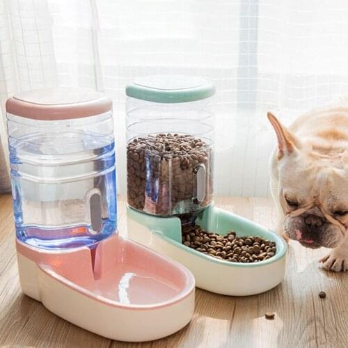 Dog Accessories Pet Supplies Automatic Food Feeding Dispenser Large Capacity 3.8L Pet Bowl Auto Drinking Fountain For Dog Bowl