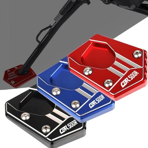 Motorcycle CNC Side Stand Enlarge Extension Kickstand Plate Pad Support FOR HONDA CBR500R CBR 500R 2013-2020 2019 2018 2017 2016