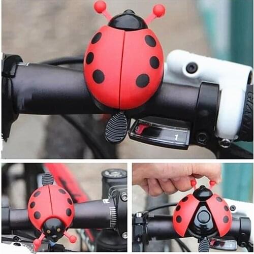 Hot 1Pc Fashion Bicycle Ride Horn Alarm Bike Bell Ring Beetle Cartoon Cycling Bell Kids Ladybug Bell Ring Bicycle Accessories