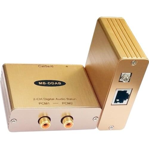 Cat5 SPDIF & Coaxial Audio Adapter & Extender Digital Audio to RJ45 Converter Dolby5.1 Extender Digital Audio Encoder & Coder