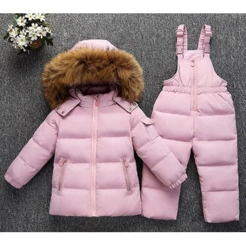 Baby sets Childrens down jackets A two-piece ski suit