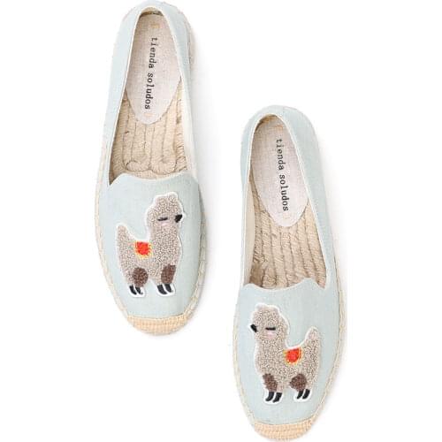 2020 Real Zapatillas Mujer Platform Flat Fishermen 2019 Sapatos Lady Casual Rubber Outsole Off-duty Days Flax Straw Thick Soled