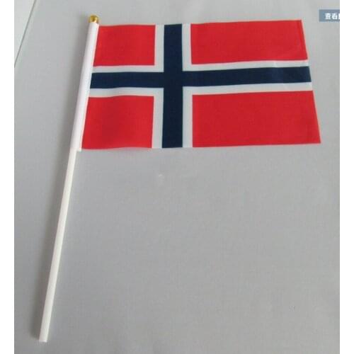 14 * 21 cm Norway hand signal waving flag small banner flags