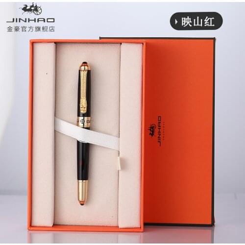 Jinhao Dragon Fountain Pen Luxury High Quality tinta Caneta Tinteiro pena Stylo Plume Kaco Metal Pen Office Gift pluma estilogra