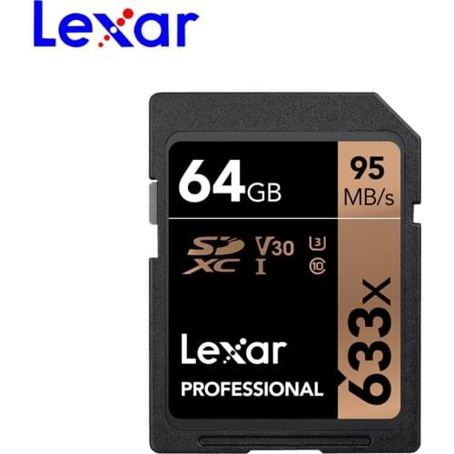 Lexar 100%Original SD Card Memory Card 256GB 128GB 64G 32GB 16GB UHS-I Flash Card High Speed Up To Max 95M Class10 For Camera