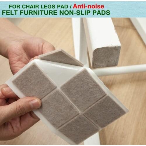 10-90PCS Thickening Self Adhesive Furniture Leg Feet Rug Felt Pads Anti Slip Mat Bumper Damper For Chair Table Furniture Pads