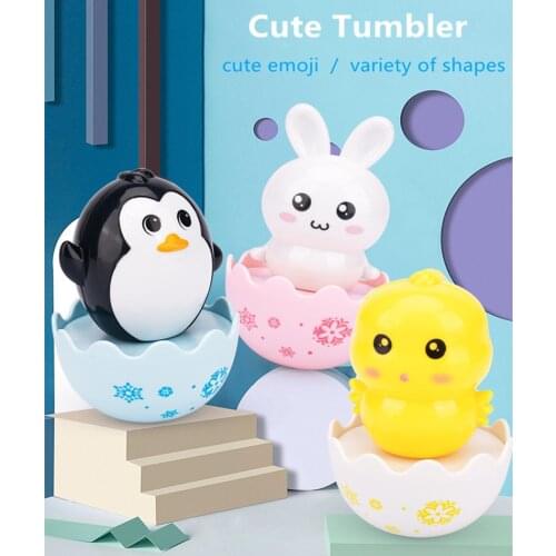 Gift box set baby cartoon tumbler rattle sand beads mini cute toy boy girl enlightenment parent-child interaction