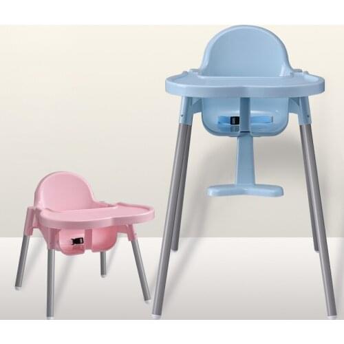 Cheap multi-function indoor kids dining highchair plastic baby chair