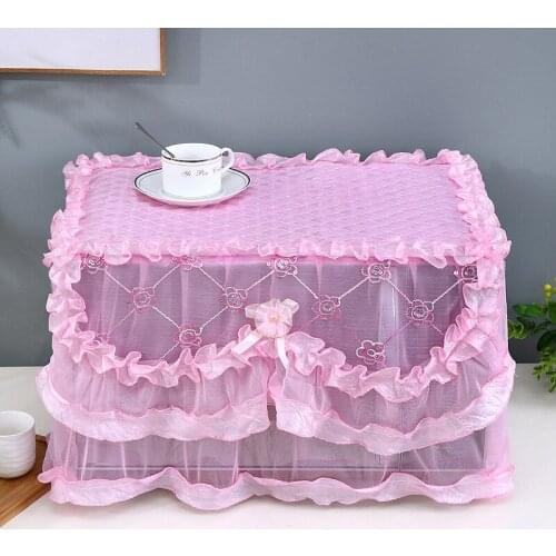 New Arrived Yarn Edge Pastoral Lace Style Home Kitchen Appliances Microwave Oven Portable Emergency Dust Cover