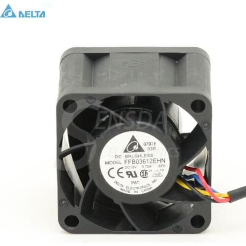 For delta FFB03612EHN 36mm 3628 DC 12V 0.75A mini micro fan industrial 1u server inverter cooling fans