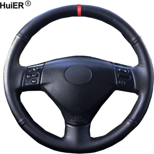 Hand Sewing Car Steering Wheel Cover Volant For Lexus RX330 RX400h RX400 2004 2005 Toyota Corolla Verso 2006 Camry 2004-2006