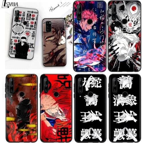 Jujutsu Kaisen Gojo Satoru Silicone Cover For Honor 8S 8C 8X MAX 8 A 7S 7A 7C Play 3E Prime Pro 2020 2019 Black Soft Phone Case