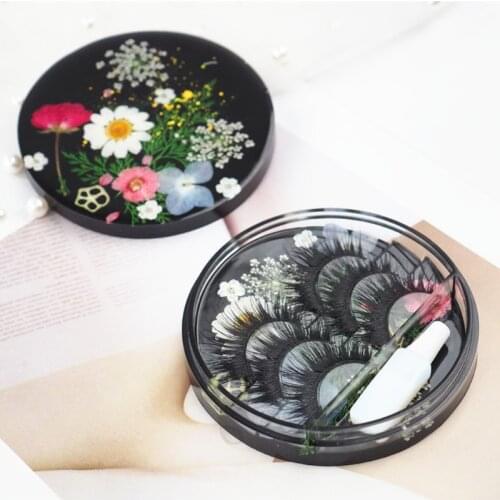 Eyelashes Display Tray Resin Silicone Mold Cosmetic Care Container Resin Mold