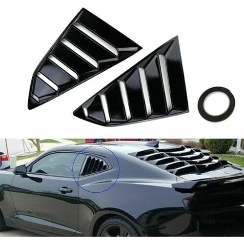 Side Window Louver Vent Scoop Side Window 1/4 Quarter Louver Spoiler Cover Vents Fit For Chevy Camaro 2016-2018