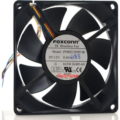 PV903212PSPF 0A WC236-A00 83CFM 9232 12V 0.6A server inverter axial Cooling Fan 92x92x32mm 9cm