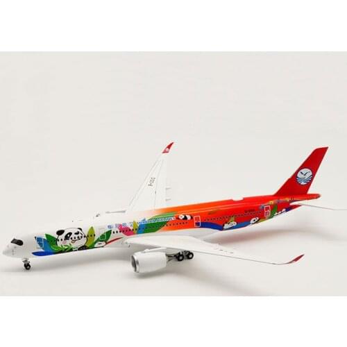 1:200 Scale A350-900 B-301D Sichuan Panda Airlines Airplane Aircraft Plane Diecast Alloy Model with Base Landing Gear Toy Gift