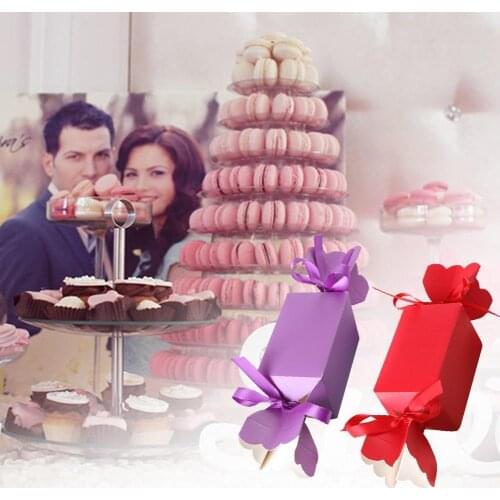 10PCS Favor Candy Box Bag New Craft Paper Wedding Favor Gift Boxes Treat Kids Birthday Crackers Box