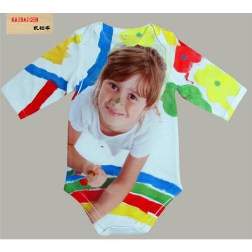 10pcs/LotDIY Sublimation Baby jumpsuit-long/Short sleeve T-shirt For Heat Thermal Transfer Press Crafts Infant conjoined clothes