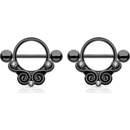 2016 Hot 1Pcs Alloy Vintage Elegant 3 Color Body Nipple Rings Jewelry Women, Bar Barbell Piercing Ring