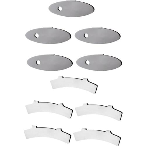 5Pcs/Set Adjusting MTB Bicycle Disc Brake Pads Rotor Alignment Tool Spacer Mounting Assistant, Stainless Steel