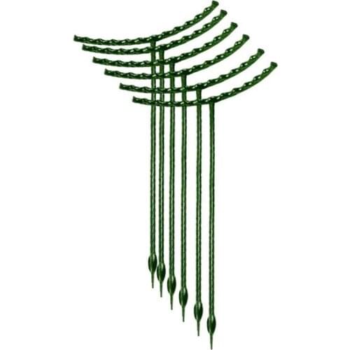 8PC Plant Support Pile, Garden Flower and Green Plant Support Ring, Flowerpot Support Ring, Suitable for Garden