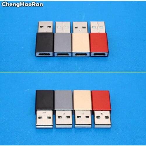 ChengHaoRan USB 3.0 Male To Type C 3.1 Female Adapter Fast Data Sync Charger Type-c Converter For Macbook Oneplus Huawei Xiaomi