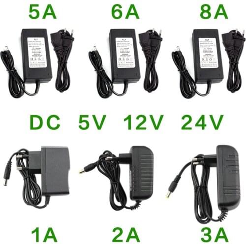 AC Power Supply Adapter DC 5V 12V 24V 1A 2A 3A 5A 6A 8A Universal Charger DC 5v 12v 24V Hoverboard Charger AC 220V to 12 24 V