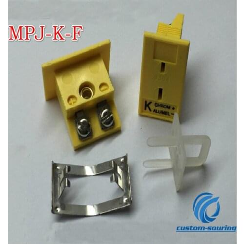 Free shipping 10pc Original MPJ-K-F K type thermocouple socket Pannel Thermocouple Connector K