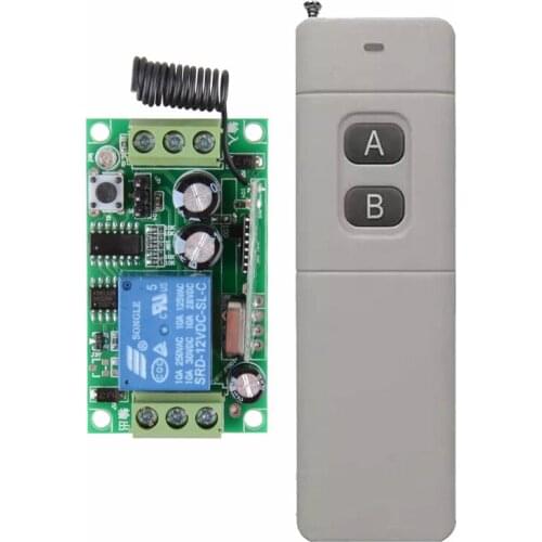200M-3000M Long Range DC12V 1 CH Radio Controller RF Wireless Remote Control Switch System 315/433 Mhz Transmitter Receiver ASK
