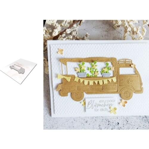 Big Truck New Arrival 2021 Metal Cutting Die Scrapbooking DIY Decoration Craft Embossing Stencil Stansmallen Make Albums