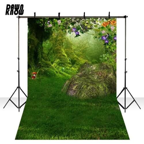 DAWNKNOW Fairy Tale For Children Vinyl Photography Background Forest Polyester Backdrop For Baby Photo Studio Props F1734