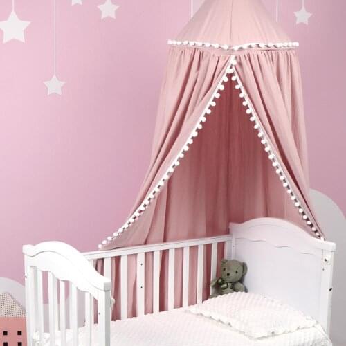 Princess Bed Canopy Net for Kids Baby Bed Round Dome Kids Indoor Outdoor Castle Play Tent Hanging House Decoration Reading Nook