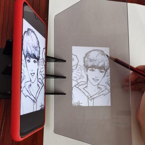 Kids LED Projection Drawing Copy Board Projector Painting Tracing Board Sketch Specular Reflection Dimming Bracket Holder