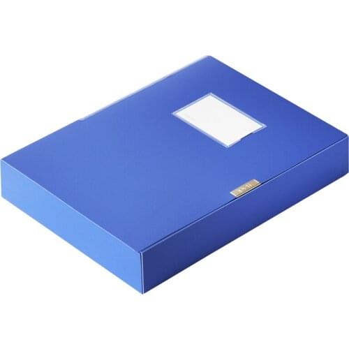 DL Good 5683 plastic file 3 inch file box A4 data box Office stationery 55mm student supplies and office supplies