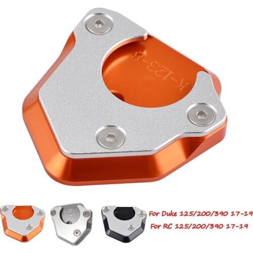 For KTM Duke125 Duke200 Duke390 2017-2019 Motorcycle Kickstand Foot Side Stand Extension Enlarge Pad Support Plate