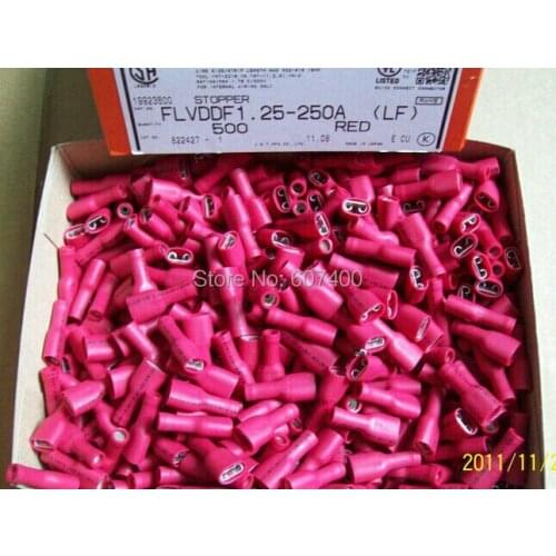 FLVDDF1.25-250A red color Connectors terminals housing 100% new and original parts No fake no copy FLVDDF1.25-250A (LF)