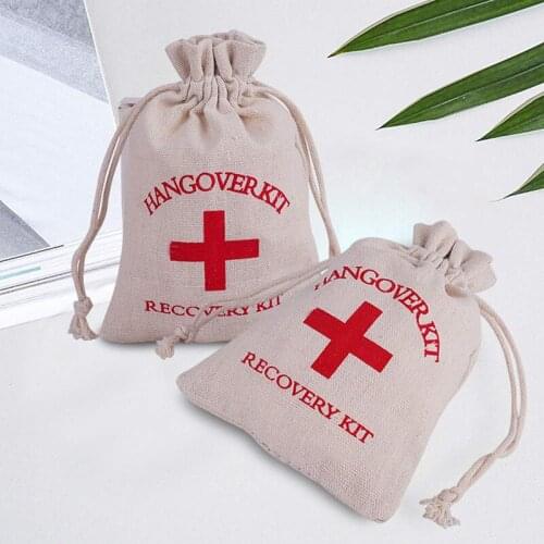 Hangover Recovery Kit bag Bridesmaid team groom bride to be Bachelorette Party Bridal Shower Wedding decoration Welcome favor